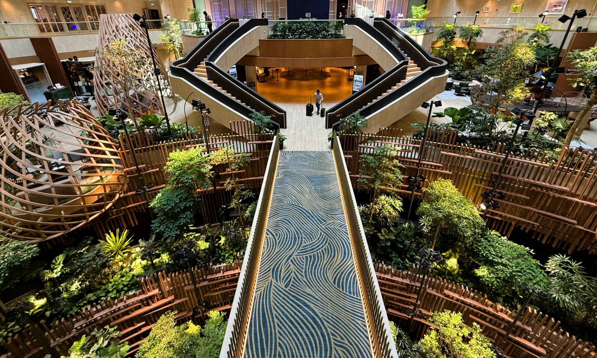The Interior "Forest" Landscape of Park Royal Collection Marina Bay